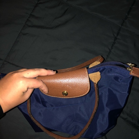 Navy Long Champ Small Bag - Picture 2 of 7
